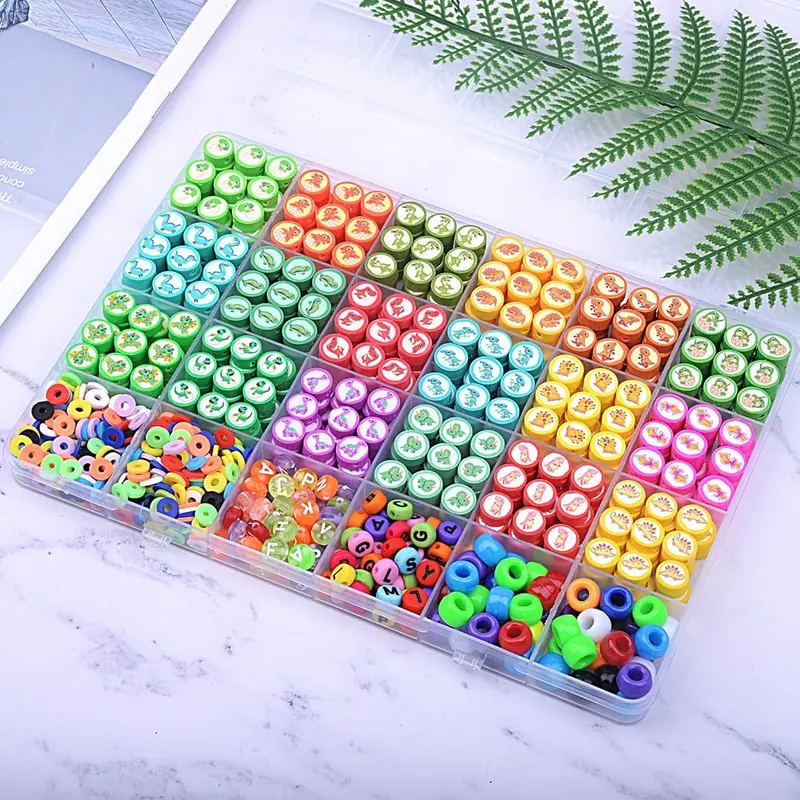 BBita 1000PCS Dinosaur Polymer Clay Beads Bracelet – Twenty four unique styles