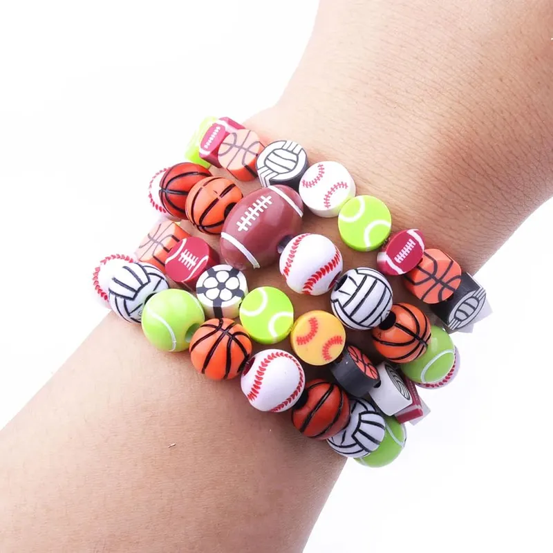 BBita 1000PCS Sports Ball Polymer Clay Beads – One thousand sports ball beads