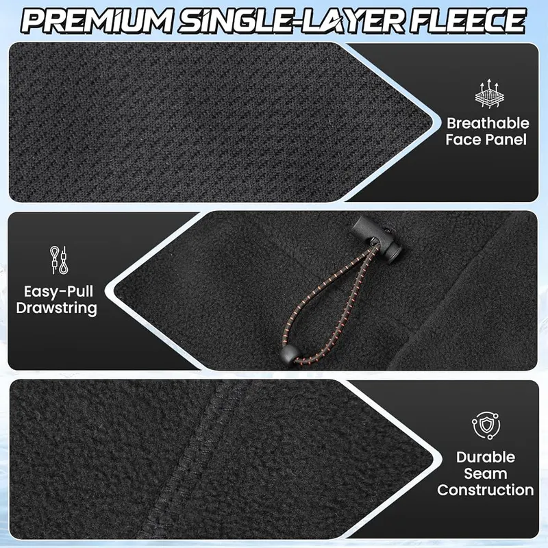 Beehow Balaclava Ski Mask – Wind-resistant shell with breathable panel