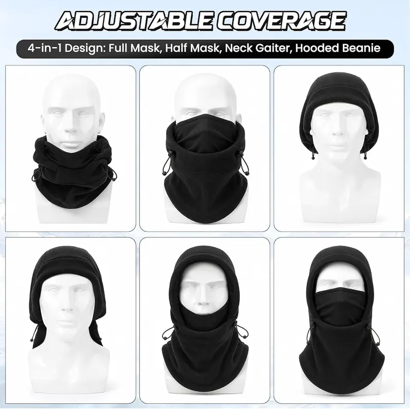 Beehow Balaclava Ski Mask – Machine washable on gentle