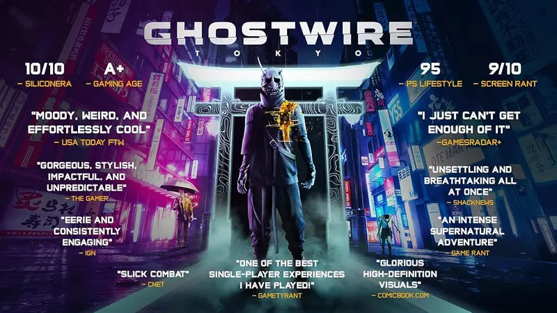 Bethesda Ghostwire: Tokyo Standard Edition – Tokyo's population has vanished, and deadly supernatural forces