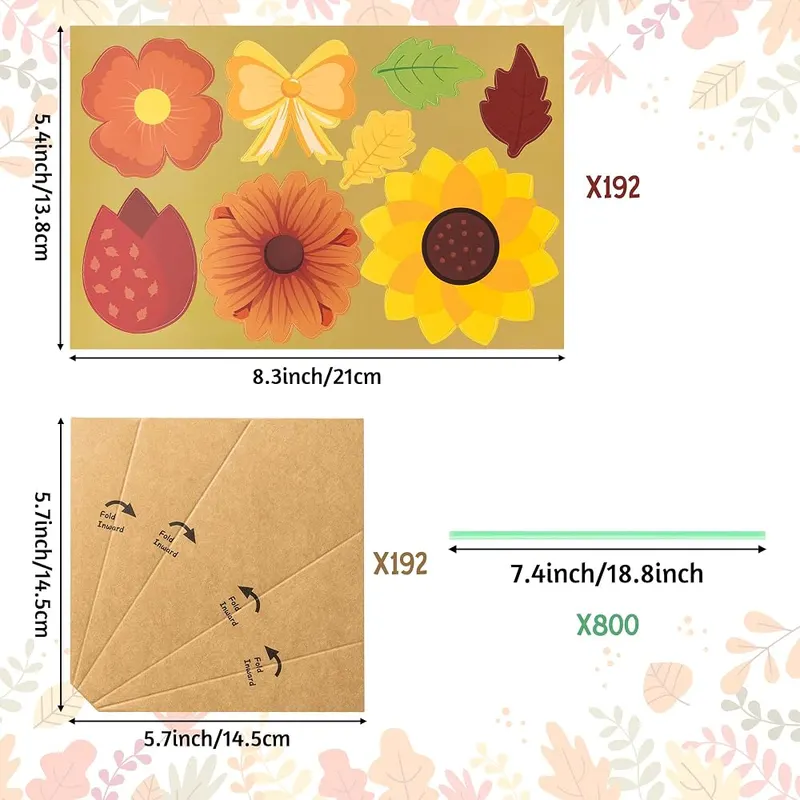BeYumi Fall Flower Bouquet Craft – Ample Supplies for Creativity