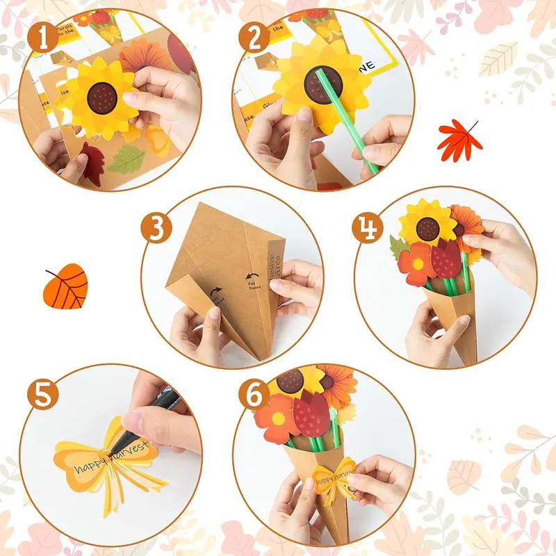 BeYumi Fall Flower Bouquet Craft – Educational and Fun