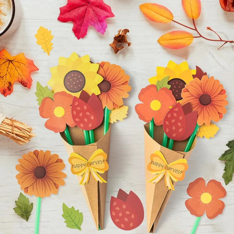 BeYumi Fall Flower Bouquet Craft – Easy-to-Use Instructions