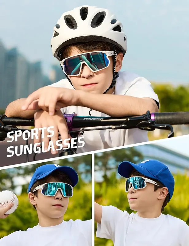 BIRCEN Kids Baseball Sunglasses – Polarized youth sports sunglasses