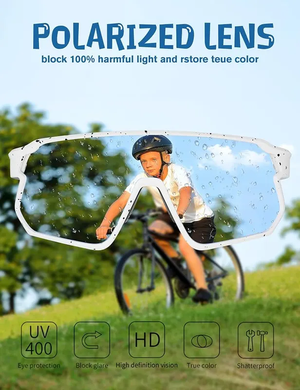 BIRCEN Kids Baseball Sunglasses – Lightweight TR90 frames