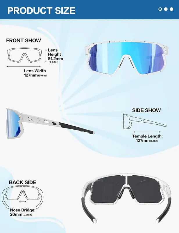BIRCEN Kids Baseball Sunglasses – Adjustable strap included