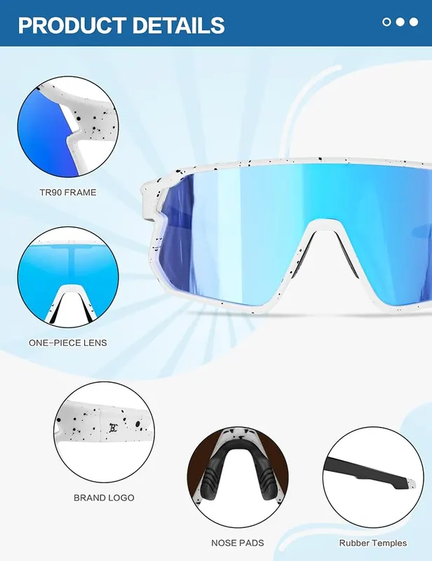 BIRCEN Kids Baseball Sunglasses – Made for ages 5 to 12