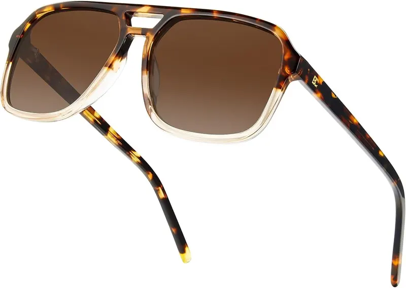 BIRCEN Womens Polarized Sunglasses in P7-tortoise Brown