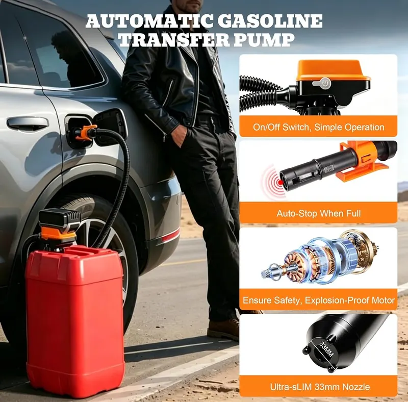 BITTON Cordless Fuel Transfer Pump – High flow rate transfer capacity