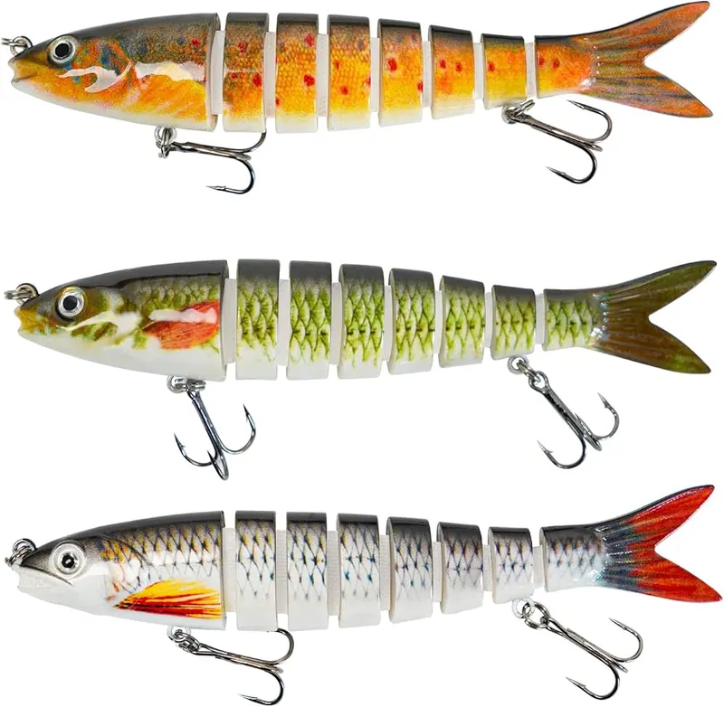 BJYJ 3 Pack 5.1″ Glide Baits in B1-3PCS/0.64OZ-5.1''