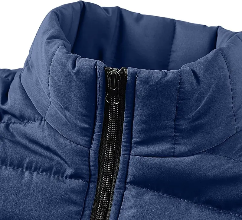 Black Puffer Jacket Men Sleeveless Vest Jackets – product photo 8 of 9