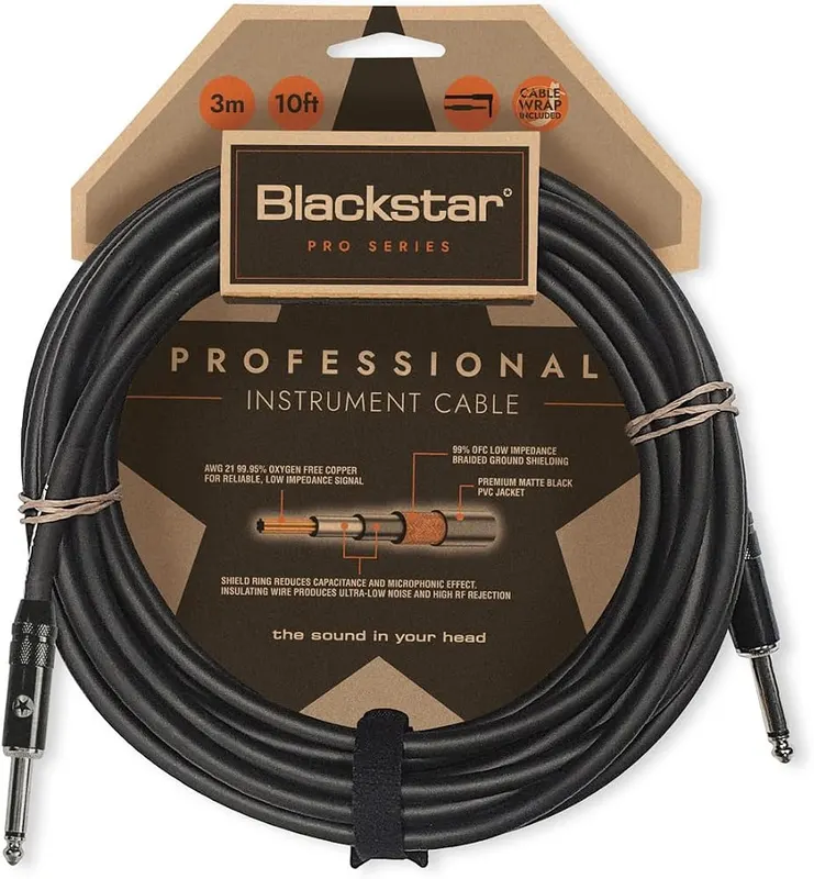 Blackstar 10ft) Pro Series Instrument Cable Straight