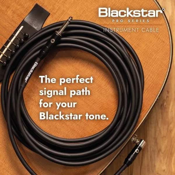 Blackstar 10ft) Pro Series Instrument Cable Straight – Shield ring reduces capacitance and microphonic effect