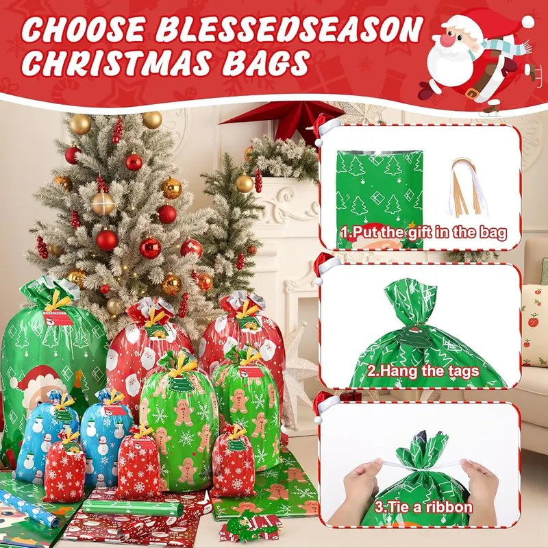 BlessedSeason 22PCS Gift Bags Set – Matching Decorative Accessories