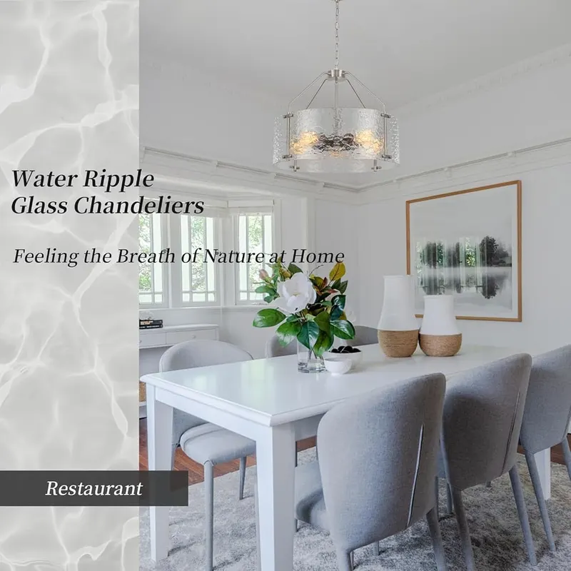 Blhxian Glass Drum Chandelier – Wide Application