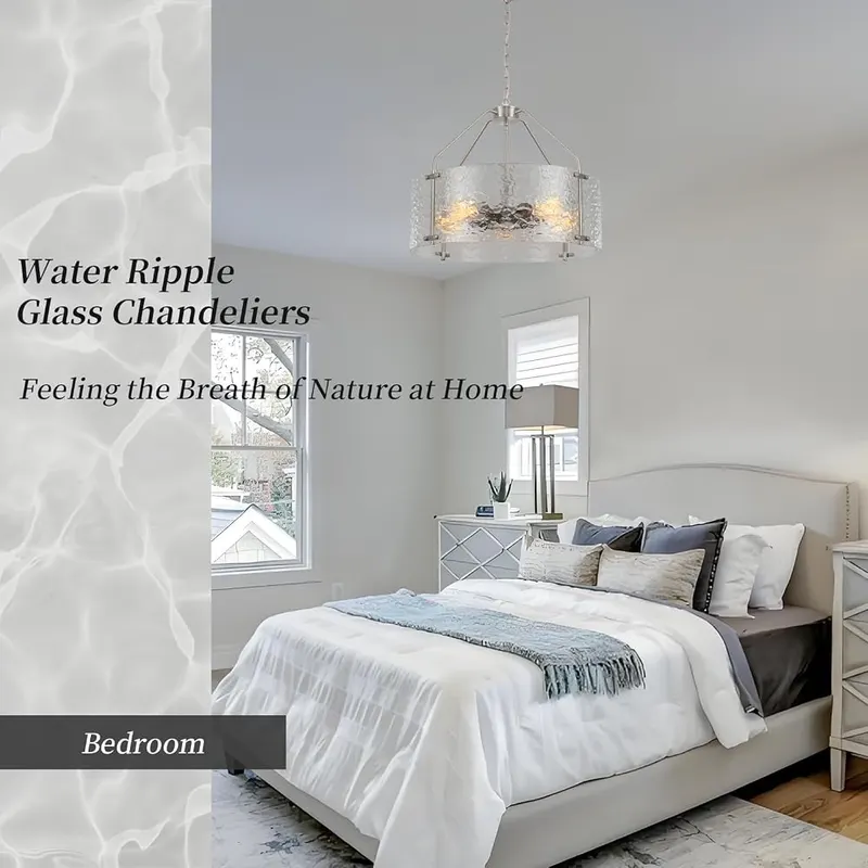 Blhxian Glass Drum Chandelier – product photo 7 of 8