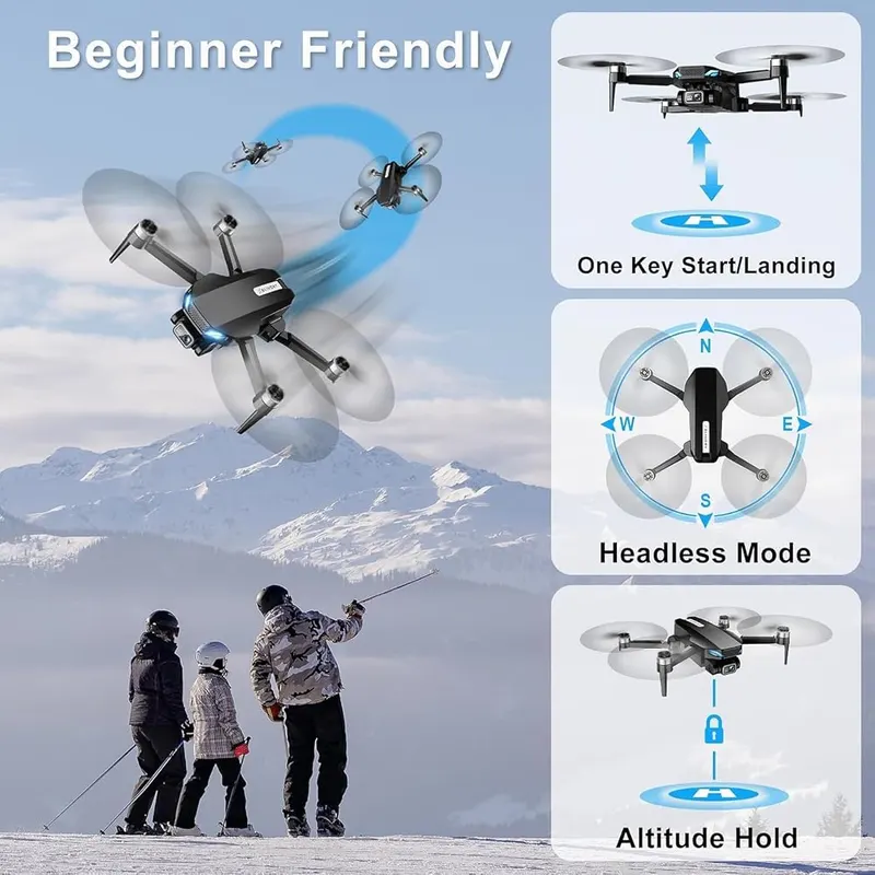 BLINORY 2K Drone with Camera Black – 36 Min Flight Time with 2 Batteries
