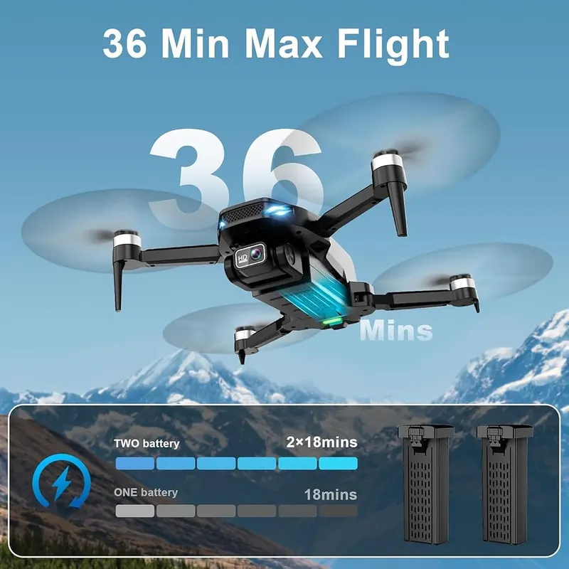BLINORY 2K Drone with Camera Black – Portable Starter Kit with Full Support
