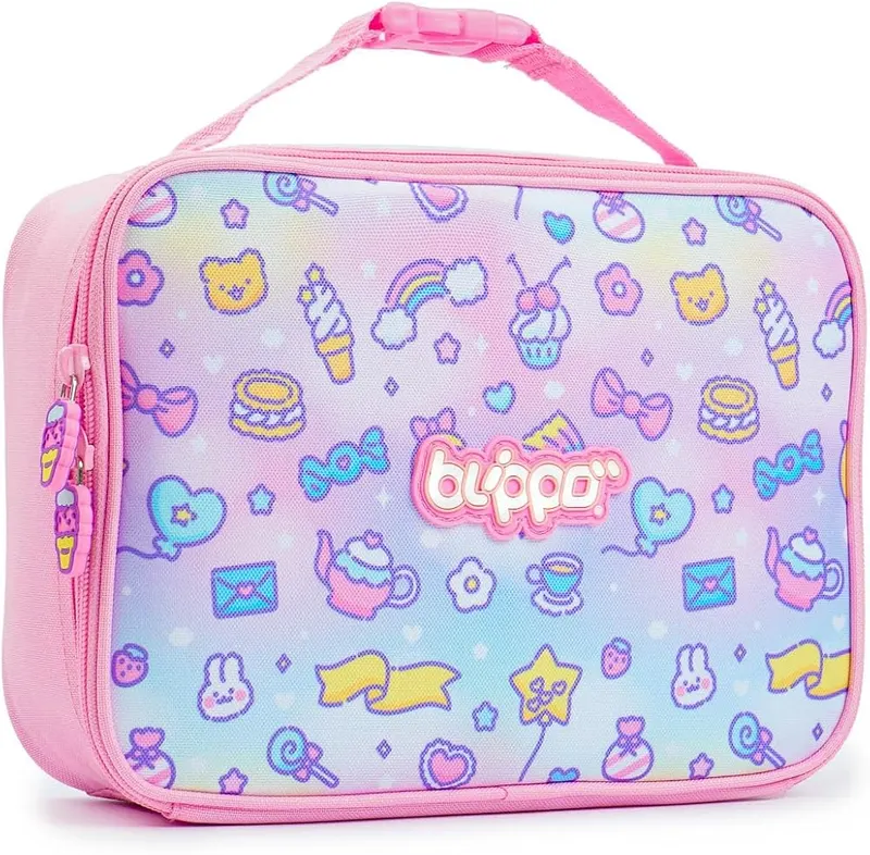 Blippo Pink Insulated Lunch Box in Pink