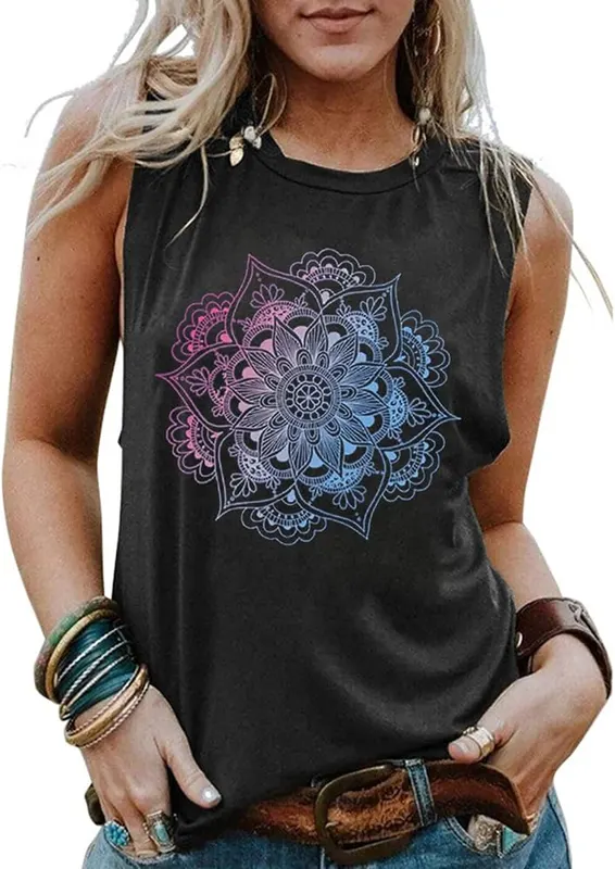 BOMYTAO Floral Tank Tops – product photo 2 of 4