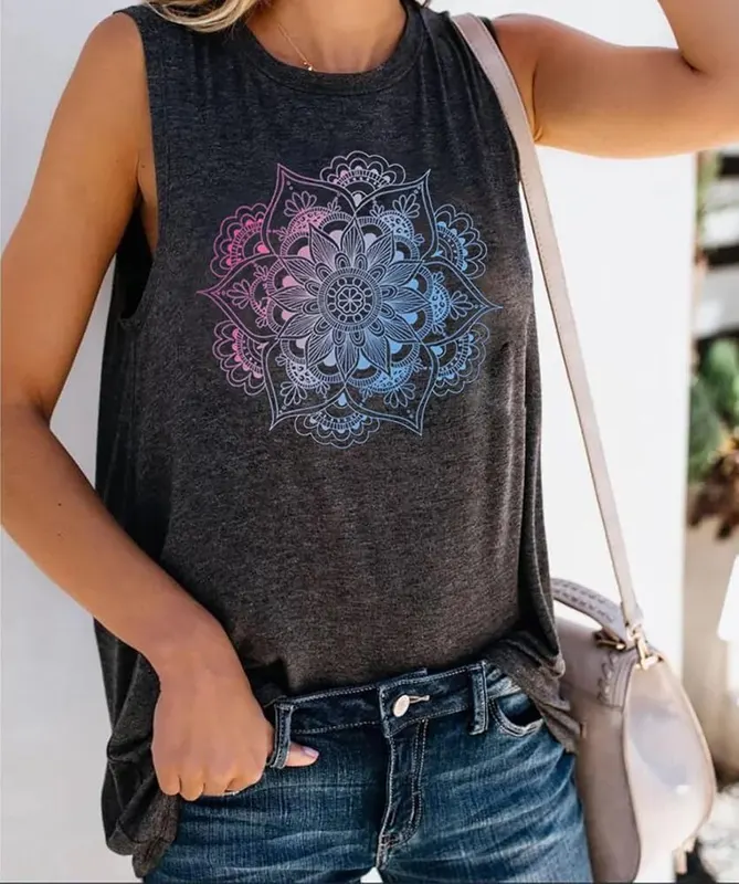 BOMYTAO Floral Tank Tops – product photo 3 of 4