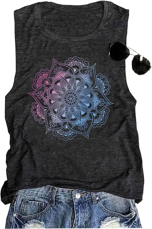 BOMYTAO Floral Tank Tops – product photo 4 of 4