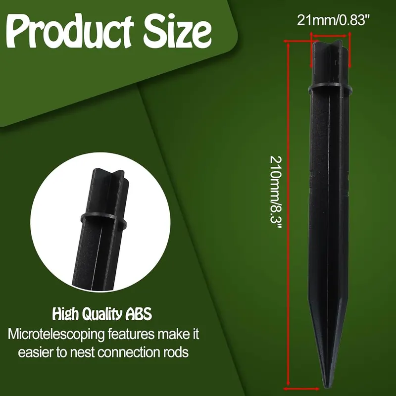 Bonsicoky ABS Ground Spikes – High-Strength ABS Material