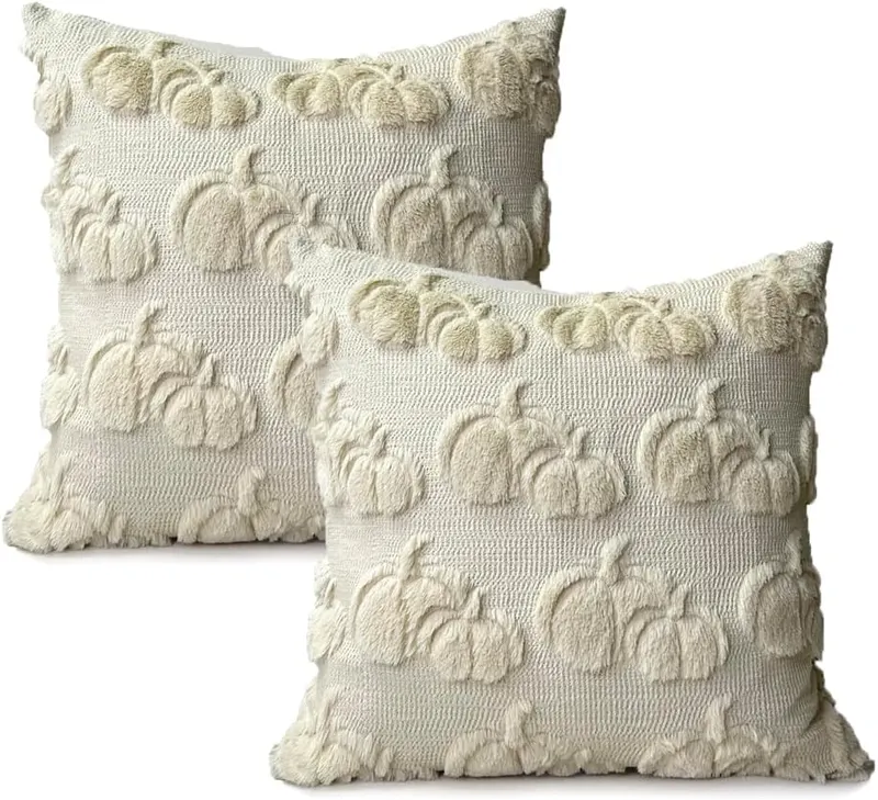 Booque Valley Fall Decorative Pillow Covers Set Beige – product photo 8 of 9