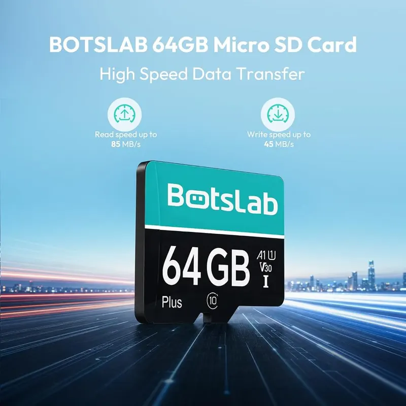 BOTSLAB 64G Micro SD Card – 64G micro SD storage card