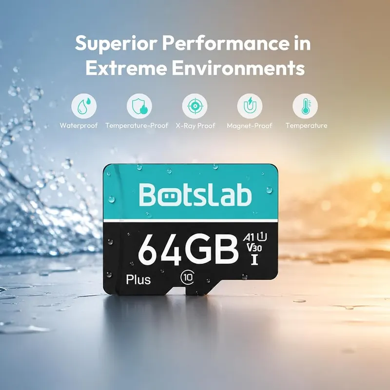 BOTSLAB 64G Micro SD Card – Built for Botslab dash cams