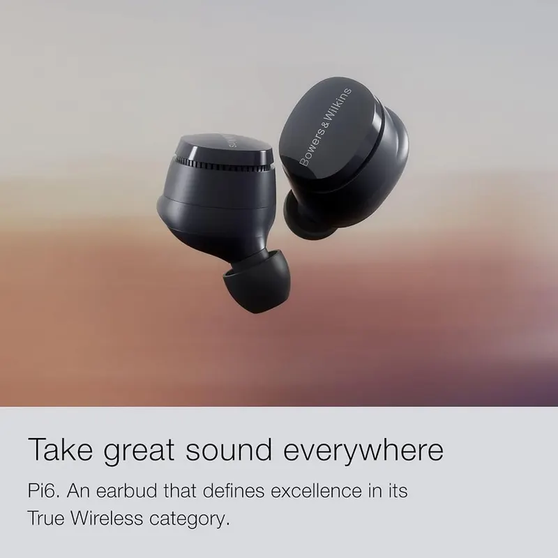 Bowers & Wilkins Pi6 Wireless Earbuds – Distortion-Free Audio