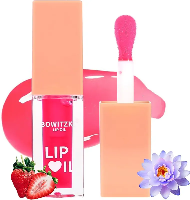 Bowitzki Lip Oil Glow Gloss Non Sticky in Berry