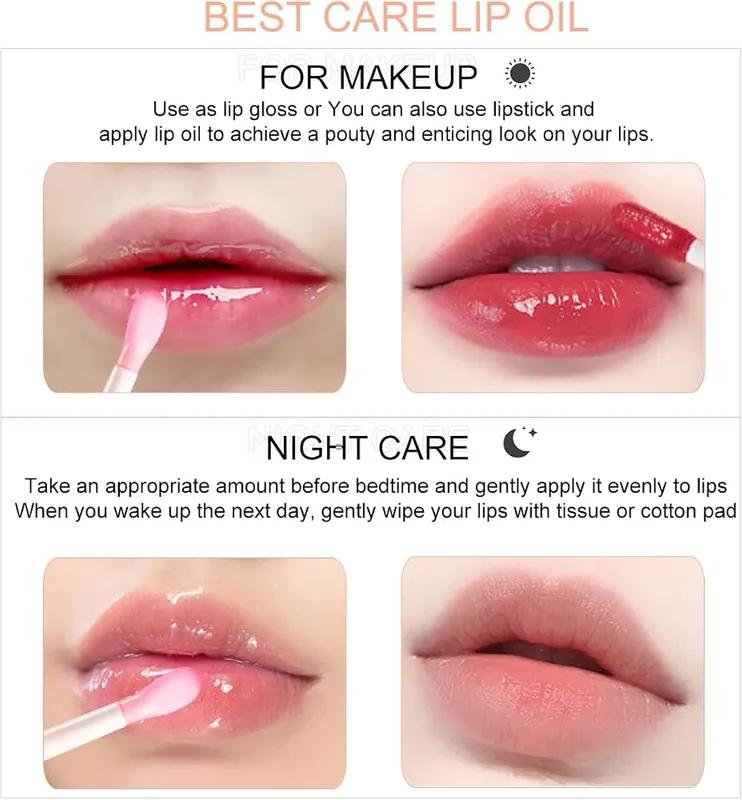 Bowitzki Lip Oil Glow Gloss Non Sticky – Fruity scented lip oil