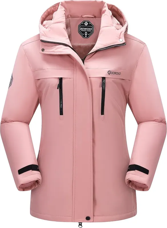 BOWOXO Women’s Waterproof Ski Jacket-Windproof Winter Warm