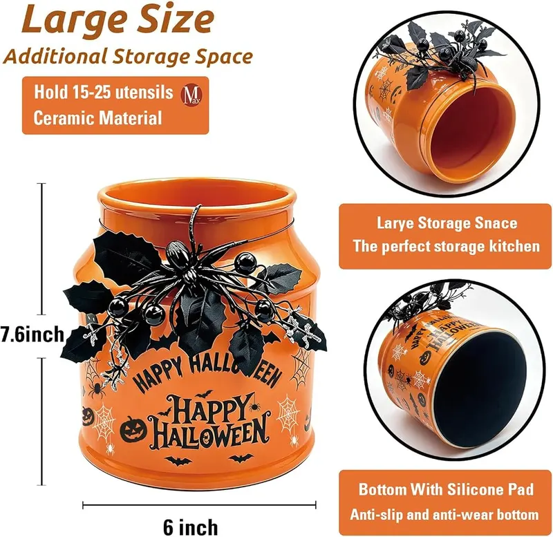 BOXJINCO Halloween Kitchen Decor Halloween Happy – Spooky Unique Halloween Kitchen Decor