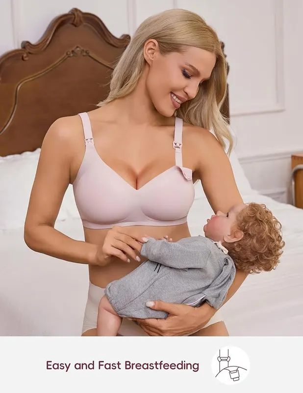 BRATUC Breastfeeding Bras – Seamless no-stitch finish