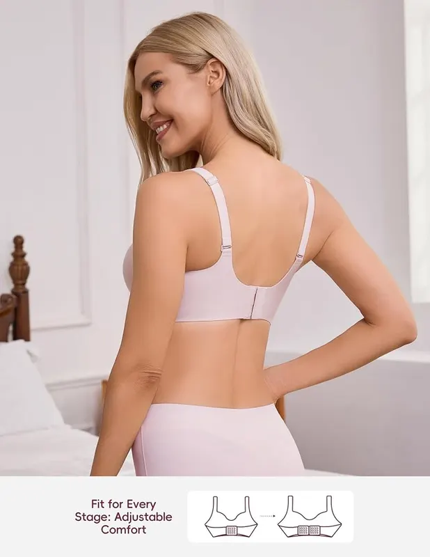 BRATUC Breastfeeding Bras – Semi-fixed breathable padding