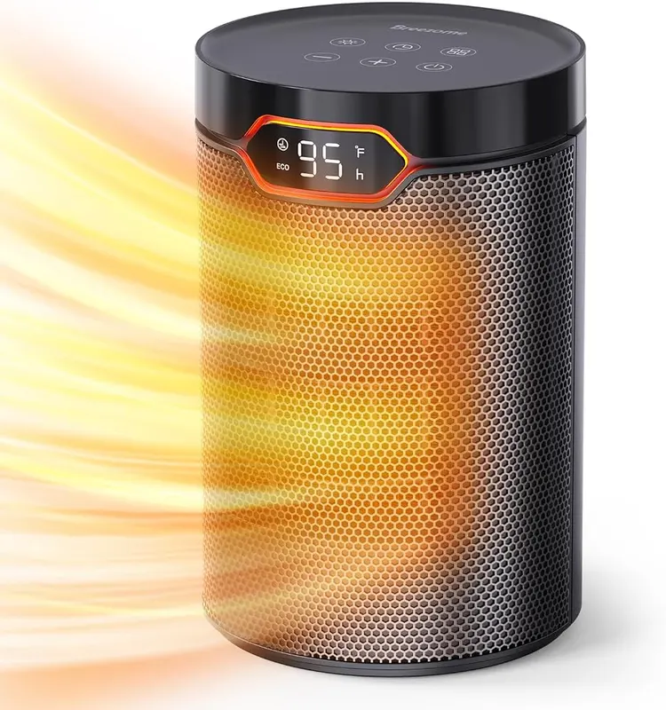BREEZOME Space Heater in Black