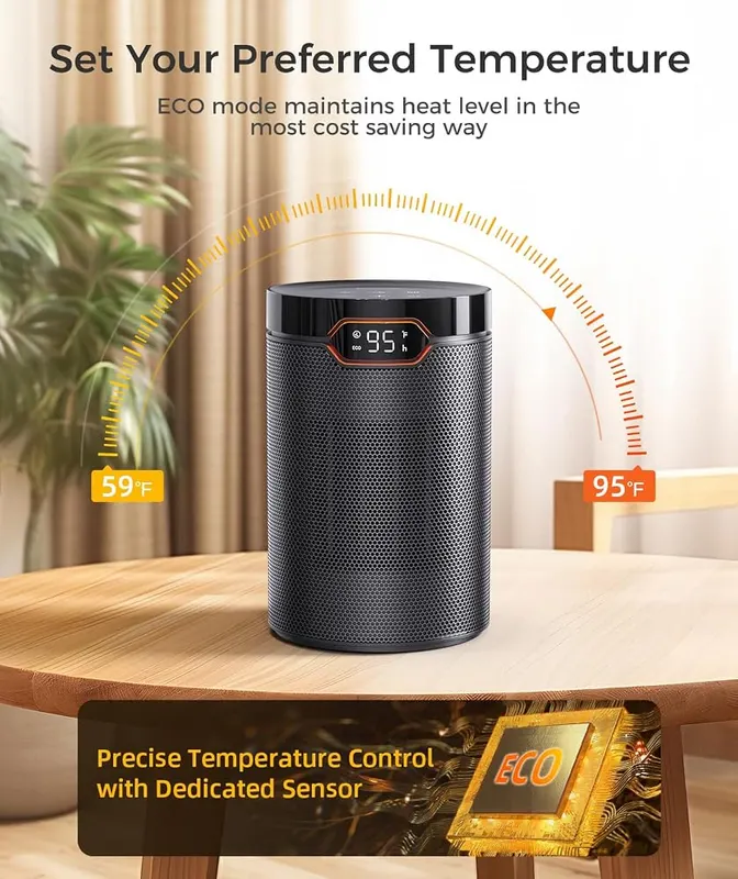 BREEZOME Space Heater – ECO thermostat mode