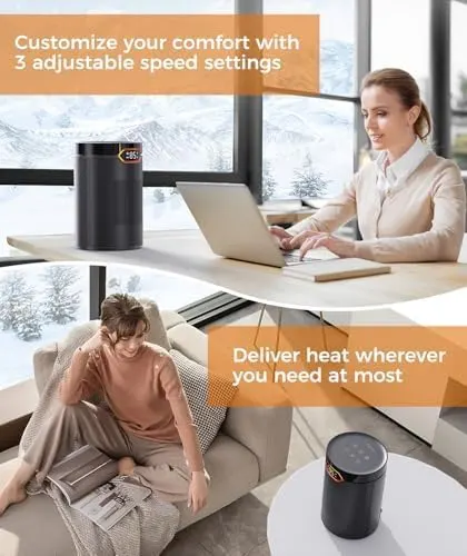 BREEZOME Space Heater – Compact desktop size