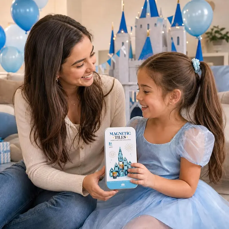 BrilliPlay Magnetic Tiles Blue Winter Castle Set – product photo 8 of 8