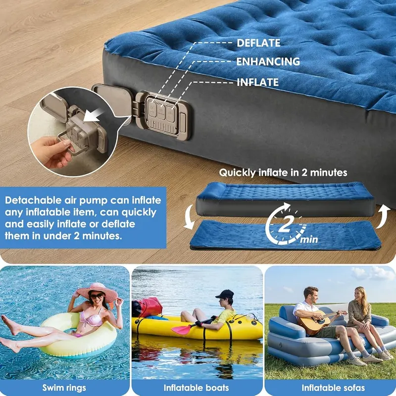 BriziAerie Air Mattress – TPU body with suede-style top