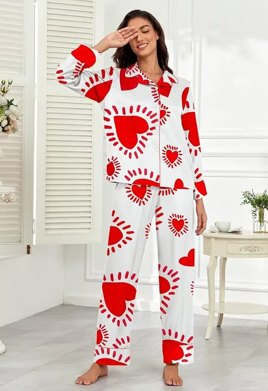 Brosloth Button Up Pajamas – Exquisite Floral Print Design