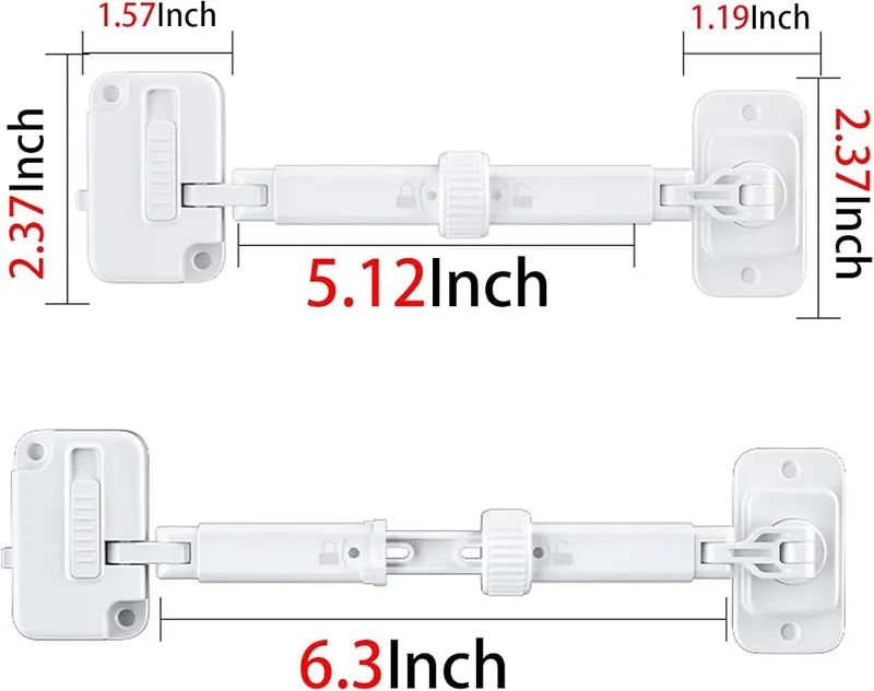 Bstsilver 2-Pack Cat Door Latch – Keeps dogs out of litter boxes