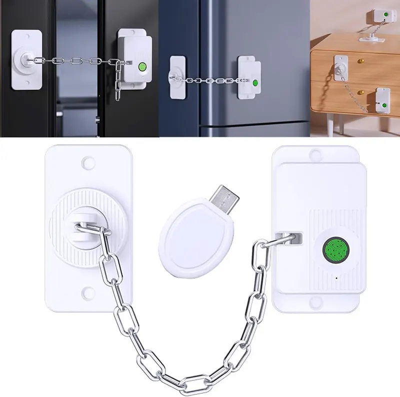 Bstsilver Fingerprint Fridge Lock 20User