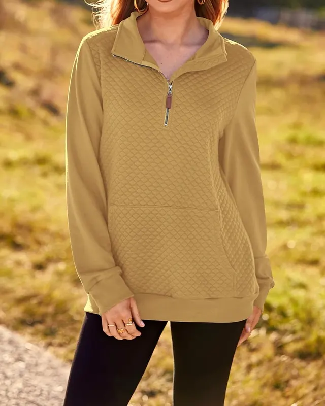BTFBM Casual Quarter Zip Sweatshirt – Many color choices