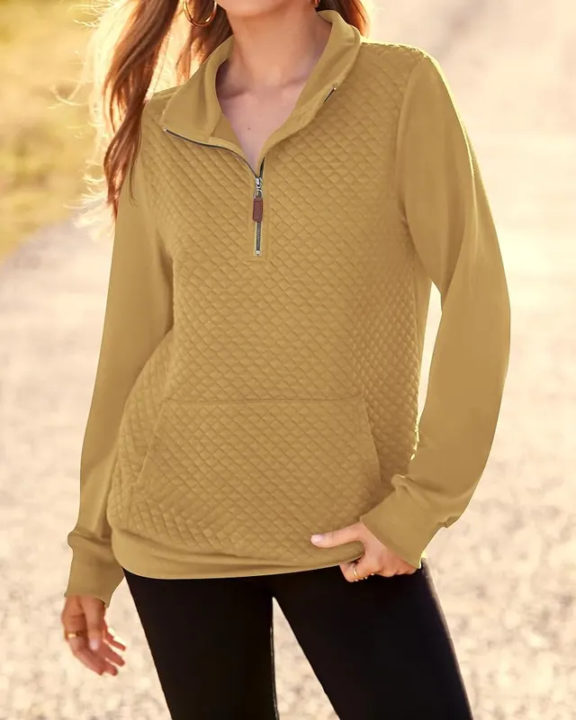 BTFBM Casual Quarter Zip Sweatshirt – product photo 8 of 8