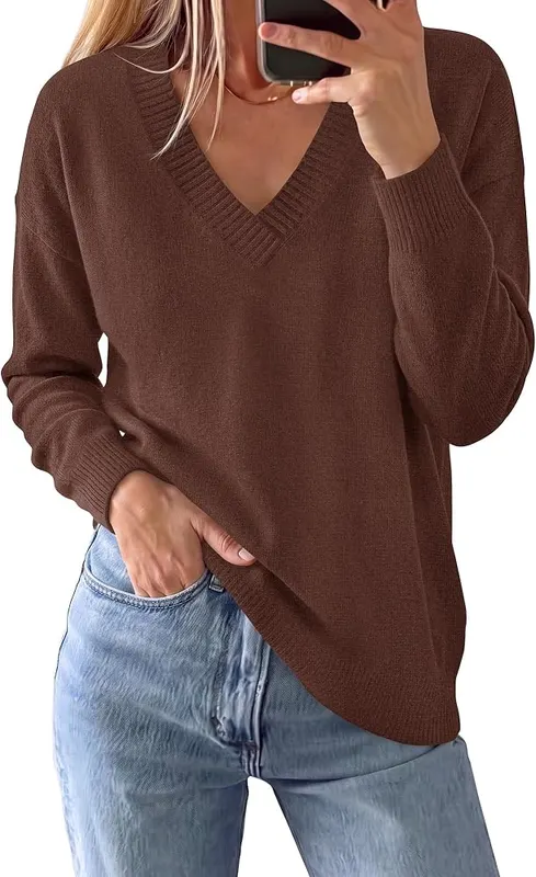 BTFBM Lightweight V Neck Sweaters