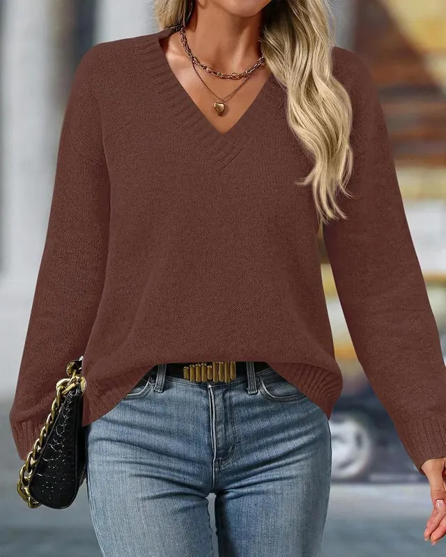 BTFBM Lightweight V Neck Sweaters – Versatile seasonal wear